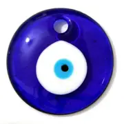 Large Turkish Blue Evil Eye Protection Amulet Wall Hanging Decor Blue Glass Luck