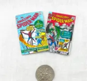 1:6 Scale SPIDER-MAN COMIC Book 2 Pc Miniature Playscale Readable Illustrated