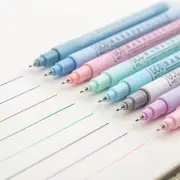 Colored Fineliner Pens, 0.38Mm Fine Tip, 8 Colors Micro Pen Set for Writing