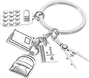 [GAXIRE] Calculator Keychain for Back to School Unique Handbag Key Ring Sturdy Key Chain for Home Office Study present for Classmates and Friends