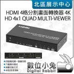 數位小兔【 HDMI 4格分割畫面轉換器 4K HD 4X1 QUAD MULTI-VIEWER 】MULTIVIEW