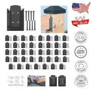 Effortless Deck Safety: 40pcs Railing Connectors with Rust-Free Screws included