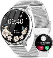 Smart Watch for Women, 1.39" Always-on Display Screen Smart Watches Answer/Make Calls, Smartwatch with Heart Rate Sleep Monitor Step Counter, IP67 Waterproof Activity Fitness Tracker for Android IOS, White, 1.39 Inches