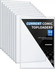 Pack of 10 Current Comic Book Top Loader Hard Sleeve Storage Holders For Display