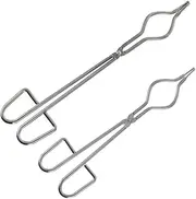 CATIEBYE 2pcs Crucible Pliers Clamps Laboratory Tools for Beakers and Flasks High Corrosion Resistance Lightweight Portable Design for Scientific Experiments