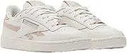 [Reebok] Women's Club C Double Sneaker, Chalk/Pink Stucco/Pink Stucco, 10 US