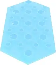 ASAKKURA Diamond Mold Silicone Hole Makers for Resin Ice Cube Tray Rhombus Honeycomb Ice Silicone Adapter Rings Holder Resin Bead Molds with Hole Diamond Silicone Mold Honeycomb Cake Mold
