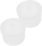 WRITWAA 2pcs Nail Tool Cleaning Box Durable Plastic Manicure Tool Tray for Nail Art Equipment Reliable Soaking Container for Home and Salon Use
