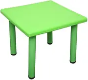 60x60cm Kid's Adjustable Square Table Desk Green