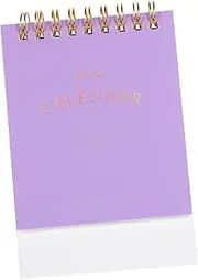 Tofficu Small Desk Calendar Stylish Office Calendar for Home Work Monthly Planner with Thick for Scheduling Personalization Compact Desk Accessory
