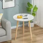 Small Simple Round Practical Home Furniture Bedside Shelf Table Coffee Table