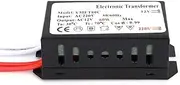 to 12V Electronic Transformer Voltage Converter Smart Power Supply Driver for Halogen Lamps (60W)