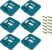 eMagTech 6PCS Battery Holder Compatible with Makita 18V BL1860 BL1850 BL1840 BL1830 Battery Mounts Dock Holder Base with 12PCS Fixing Screws