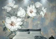 White Flower Removable Wall Mural