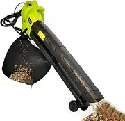 Garden Leaf Blower,3000W Leaf Blower & Vacuum Cleaner,150CFM Lightweight Mini Leaf Vacuum,Handheld Electric Blowers for Garden Leaf Collection