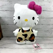Hello Kitty Sanrio Plush Pillow Leopard jungle 18.5 inches tall NWT