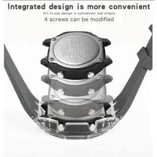 卡西歐 G-SHOCK GA2100 運動矽膠透明錶帶 Diy 替換配件的手錶模型套裝