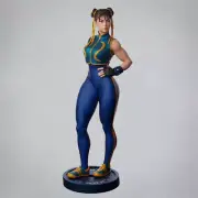 1/4 45cm Chunli 3D print figure Model Kit Unpainted Unassembled GK