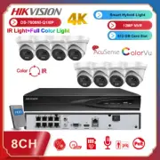 Hikvision 4K 8CH OEM 8MP ColorVu IP Camera System Full Color+IR Dual Light Kit