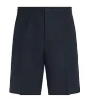 Zegna Oasi Lino Shorts IT54,IT46 navy blue