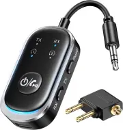 Bluetooth 5.3 Transmitter and Receiver 2 in 1, Airplane Bluetooth Adapter for Ai