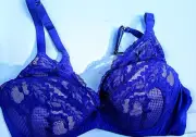 SALE38DD City Chic Boudoir Ladies Keira Contour Underwire Bra Color Purple