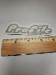 PROFILE BMX Silver on Clear Street Frame BMX Bike Bicycle New DECAL STICKER