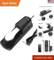 Touch-Sensitive Sustain Pedal for MIDI Keyboards - Adjustable Polarity Switch