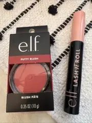 elf Putty Blush In Tahiti And elf Lash N Roll In Pitch Black