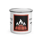 Orbital Napalm Barrage Stratagem 12oz Enamel Mug