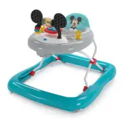 Bright Starts Baby Disney Mickey Mouse Foldable Walker w/ Play Toys & Music 6m+