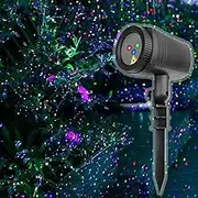 Outdoor Laser Lights,Christmas Projector Light Outdoor Garden Waterproof with Moving RGB Firefly for Christmas