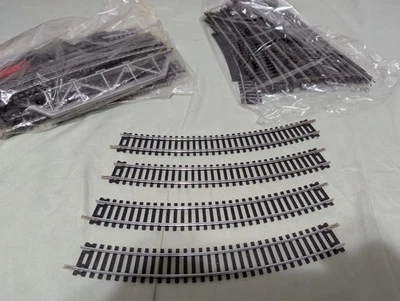 Tyco HO Scale Train Track nickel,vintage never used, One bridge Lot Of 40 Pieces