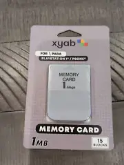 Memory Card Playstation 1 PS1 - 1MB - for Sony Play Station System Game xyab