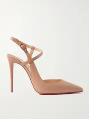 [Christian Louboutin] Christian Louboutin - Jenlove 100 Leather Slingback Pumps - Blush - IT42 IT 42 Pink