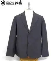 Men'S Snow Peak Long Sleeve Jacket S Size Black