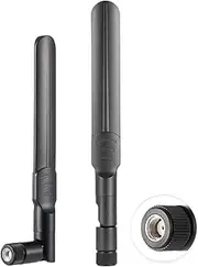 2PCS Dual Band WiFi Antenna 2.4GHz 5GHz 5.8GHz Antenna RP-SMA Male Antenna 8dBi 15cm/6in for Wireless Router Wireless Network Card USB Adapter