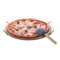 在飛比找PChome24h購物優惠-EXCELSA 披薩刀+12吋石板披薩烤盤
