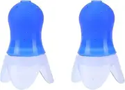 Swimming Ear Plugs, Reusable Silicone Swim Earplugs with Black Sealing Bottle for Swimming Surfing Snorkeling and Other Water Sports - Keep Water Out and Ear Protection (Blue earplugs + black bottle)