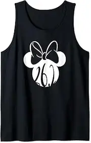 [Disney] Mickey And Friends Minnie Mouse 26.2 Fitness Logo Tank Top