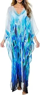 [Bsubseach] Women's Swimwear Turkish Kaftans Swimsuit Cover up Caftan Beach Long Dress