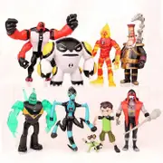 Ben 10 Action Figure 9-Piece 5-Inch PVC Figure Set Toy Model