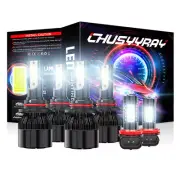 Para Fit Toyota RAV4 2013-2014 2015 Kit de luces altas/bajas + luces antiniebla (for: Toyota)