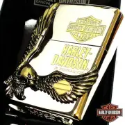 Zippo Harley-Davidson Lighter Mirror Silver Gold Eagle Metal Limited Model And