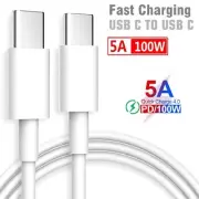 Type C to USB-C Cable Charge Charging Data Fast Charger For iPhone 15 Samsung