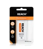 Reach Dentotape Waxed Dental Floss 100 Yards Extra Wide Cleaning Surface