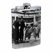 Vintage Alien Abduction D9 Flask 8oz Stainless Steel Hip Drinking Whiskey