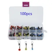 Plastic Hard Swivel Fishing Terminal Tackle Hooks Organizer Kit Sports Equipment