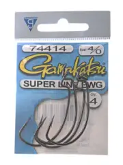 Gamakatsu Superline EWG Worm Hooks 4/0 Qty 4