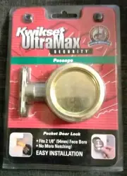 Two Kwikset UltraMax Pocket Door Locks